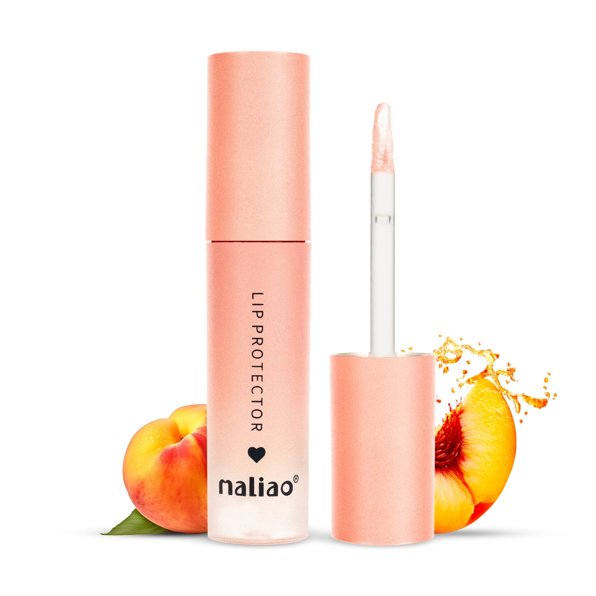 Maliao Shea Butter Lip Milk Lip Protector Moisturizing Repair White Peach, 4g